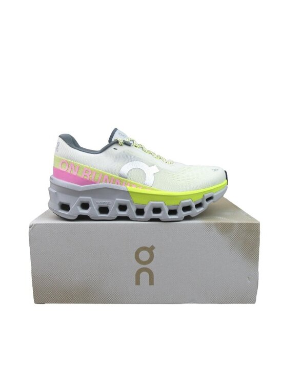 On Shoes - ON Cloudmonster 2 Running Shoes Womens Size 8 Ivory Lime NEW